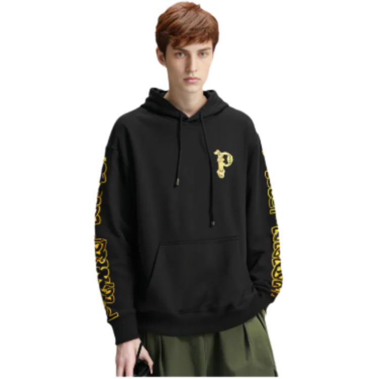 Palace FW21 Ye Olde Hoodie With Triangle Pattern and Logo Print Unisex Tops Black P21HD028