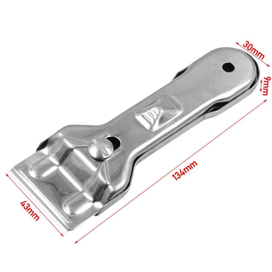 Glass Multifunction Cleaning Tool Ceramic Stove Hob Scraper Cleaner Remover with Blades Kitchen Household Decontamination Shovel