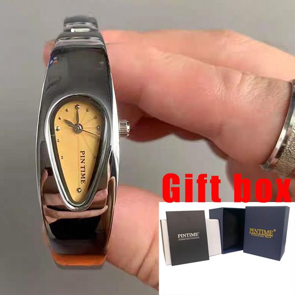 Y2K Armbanduhr in Tropfenform Armbanduhr Damen Paar Leichter Luxus Älteres Gefühl Antiker Stil Geschenk Damen Quarz-Armbanduhr