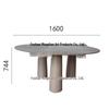 Wabi-Sabi Concrete Round Table - Industrial Style Designer UHPC Dining/Meeting Table