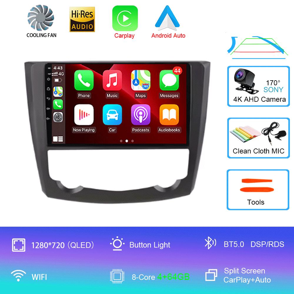 Für Renault Kadjar 2015 2016 2017 2018 2019 9 Zoll Android 14 Auto BT Radio Multimedia Video Player Navigation GPS 2 Din Kein DVD