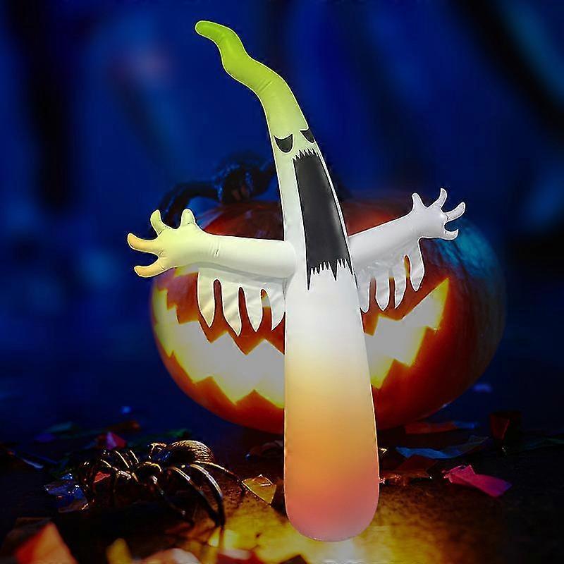 Halloween Giant Ghost Inflatable With Scary Sound Infrared Voice, Tall Spooky