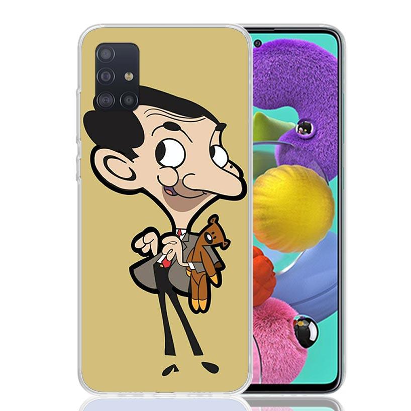 

Mr B-Bean Cartoon Phone Case For Samsung Galaxy A52 A32 A22 A12 A02S A50S A30S A51 A31 AA71 Note 20 Ultra 10 S10 Plus Galaxy A50 Samsung A51 4G