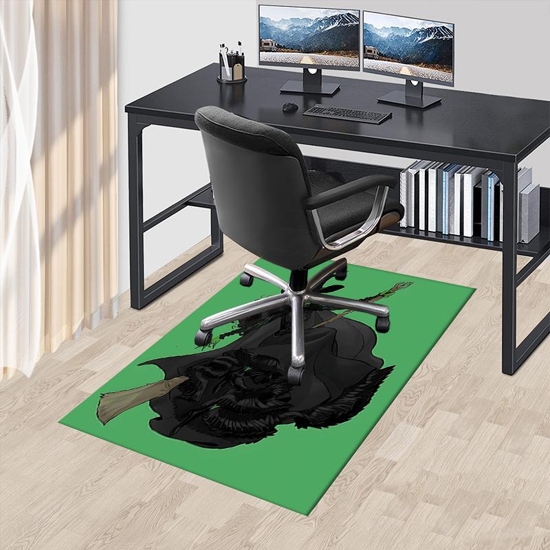 

Wicked, Broomstick Pattern Polyester Office Carpet Chair Mats, Home Decor Dormitory Floor Protector with Anti-Skid Backing, Large Area Cover 60cm by 90cm