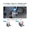 Car table attached to drink holder [Easy to eat and work in the car] Computer table Birch wood + aluminum alloy Can be rotated 360 degrees Can be
