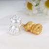 Sterling Silver Hello Kitty Wedding Dress Pendant Charm