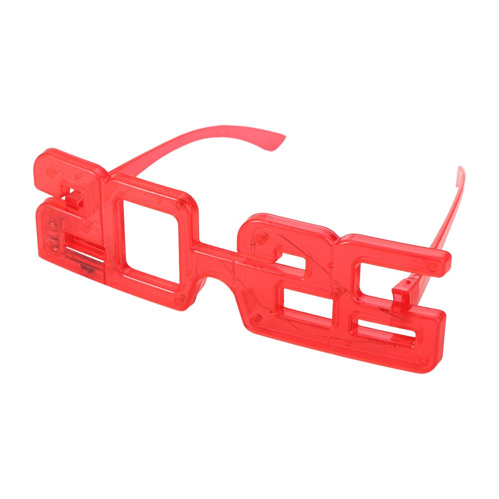 Square Shape 2026New Year Glow Glasses Number New Year Party Glasses  Decorations