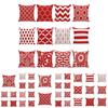 Stunning Red Geometric Wave Pillow Case For Sofa Car And Home Decoration