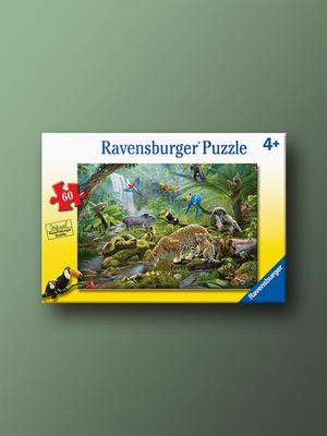Rainforest Family 60-Piece Ravensburger Puzzle (Ages 4+)