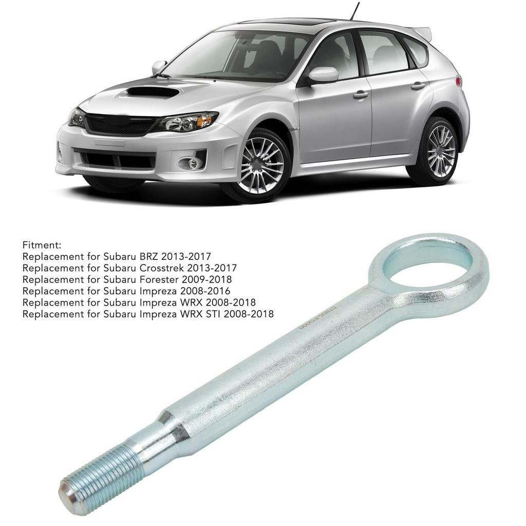 Tow hook, front tow hook 57805FJ000, heavy-duty steel tow hook replacement for Impreza Forester.