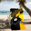Beach Towel with Pittsburgh Steelers Pattern - soft,absorbent,machine washable Lightweight&Modern,swimming,Travel Essentials