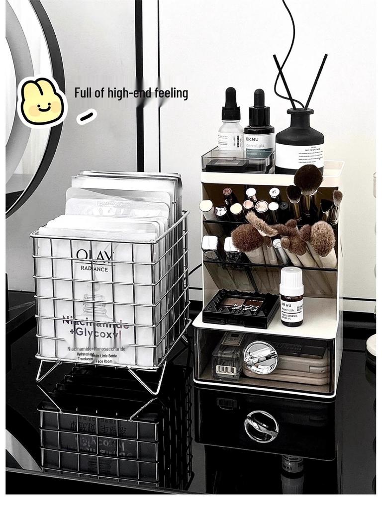 Newcomer 0.01 Vanity Case: Mask & Cosmetics Storage Box for Bathroom & Desktop
