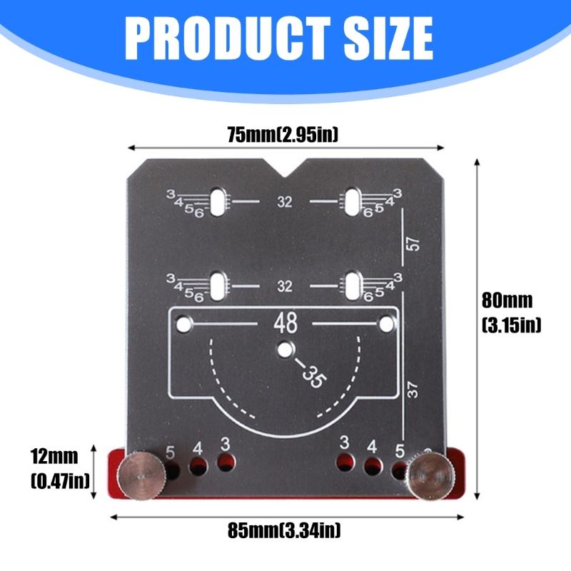 35mm Hinge Hole Template Jig Woodworking Concealed Hinge Jig Kits Drill Guide Locator Tool For Woodworking Enduring