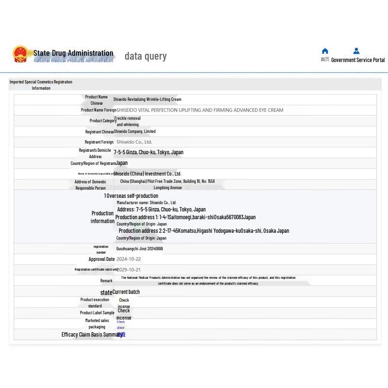 Shiseido Revitalizing Firming Anti-Wrinkle Eye Cream