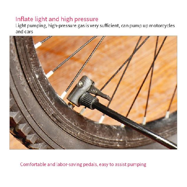 1Pcs Bicycle Pump Inflator Cycling Hand Mini High Pressure Bicycle Pumps Air Ball Pump For Football Basketball Bike Accessories