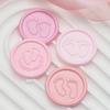 50Pieces Adhesive Wax Seal Sticker Featuring Infant Footprint Ideal for Party Invitations Card and Craft Projects