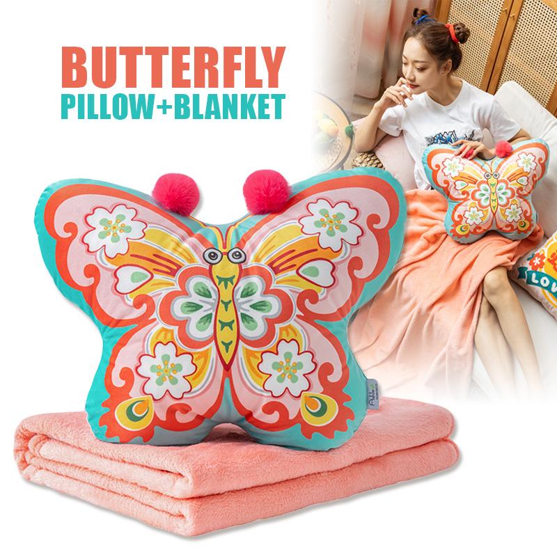 3D Printing Velvt Flannel Quilt Chinese Traditional Dance Lion Embroidery Air Conditioning Blanket And Cushion Sofa Car Decor