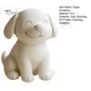 Cute Animal Sculpture Dog Figurine, 3D Printed Puppy Sculpture, Small Smile Desktop Desk Accessory Ornament for Living Room Table Decor, Gifts Lovers