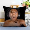 Internet Celebrity Energetic I-Ishowspeed Cushion Cover Washable Linen Pillowcase Soft For Sofa Bed Cozy Home Room Decor