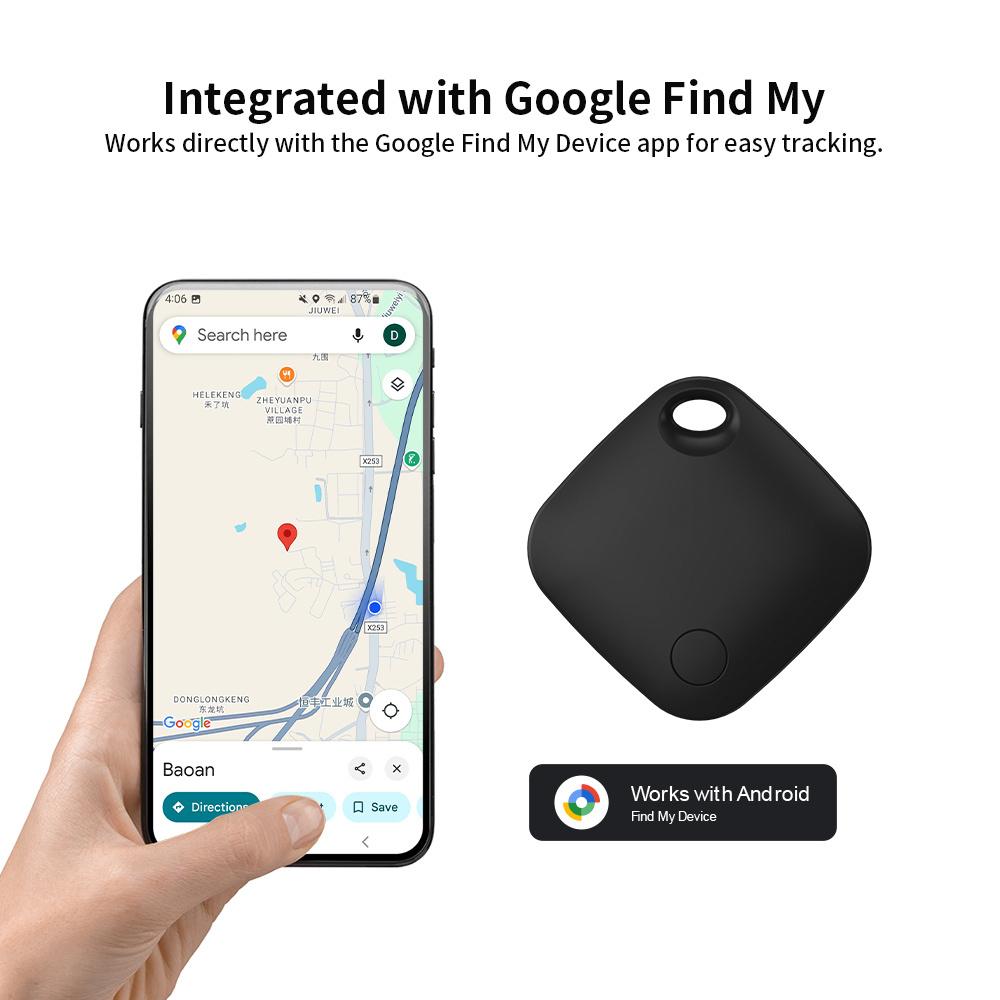 RSH Smart GPS Tracker for Android Device Bluetooth Tag Work With Google Find My Bag Luggage Key Finder for Xiaomi Pixel Motorola