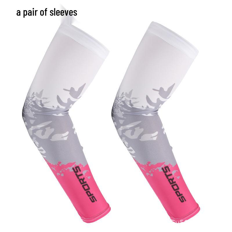 

Men s Ice Silk Sun Protection Arm Sleeves for Summer Cycling and Driving One Size