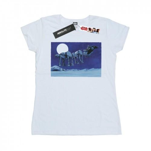 

Star Wars Womens/Ladies Christmas AT-AT Sleigh Cotton T-Shirt XXL