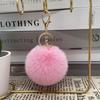 Auf Lager 8cm Kunstkaninchenfell Pompom Schlüsselanhänger - Plüschkugel Anhänger für Taschen und Kleidung
