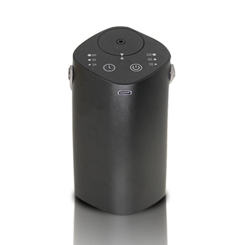 USB Portable Waterless Essential Oil Diffuser – Automatic Cold Aroma Diffuser for Car & Home with Two-Fluid Spray Technology чёрный