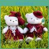 Wedding Angel Bear Plush Doll For Home Decor With Custom Design For Wedding Gifts