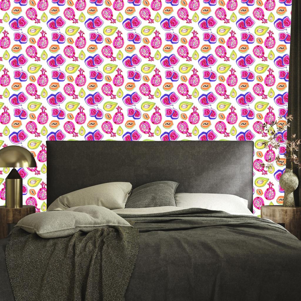 Colorful Fruits Wallpaper for Living Room and Bedroom 50x1000