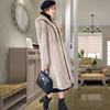 Winter New Women's Imitation Fur Coat Light Slim Knee Fashion Plush Long Imitation Mink Coat