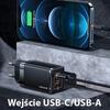 USAMS Land. Network. T41 Usb-C+Usb Gan 47Wpd+Qc (OnlyHead) Fast Charging Black/Black Cc137Tc01 (Us-Cc137)