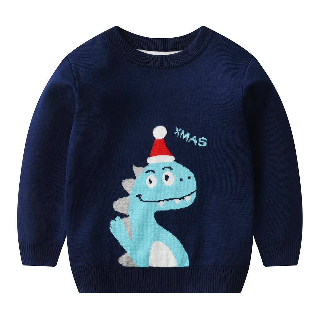 Dziecięcy sweter świąteczny Jesień Zima Dziewczęcy sweter pulowerowy Chłopięcy sweter świąteczny z kreskówek