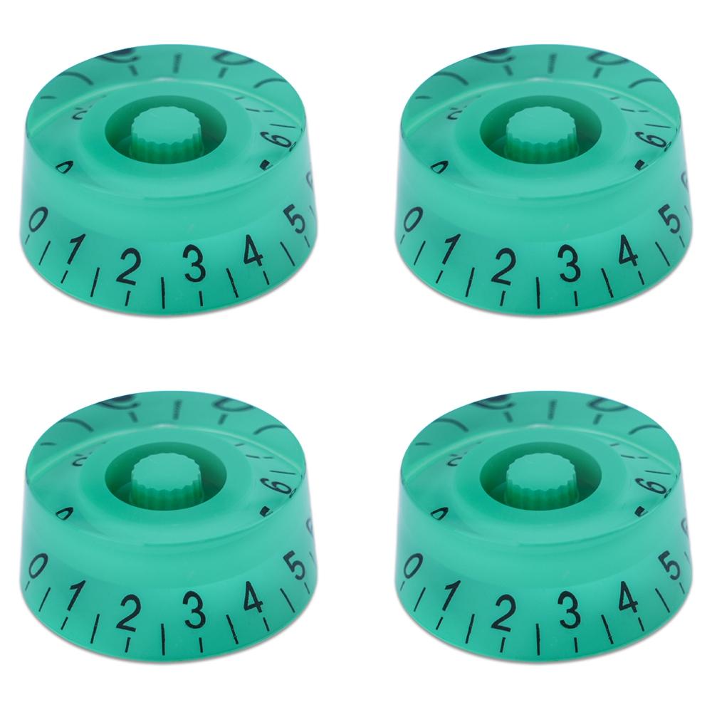 4pcs Guitar Volume Knobs Top Hat Knobs Speed Volume Tone Pedal Control Knobs for Electric Guitar Bass 29 Colors