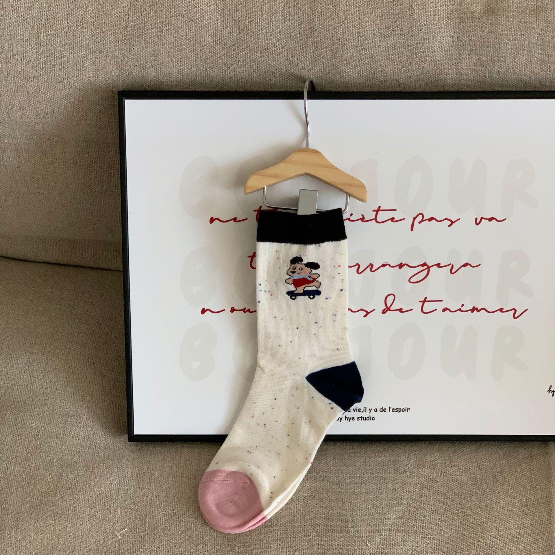 

Women s Color-Blocked Autumn Mid-Calf Socks - Cute & Comfortable One Size