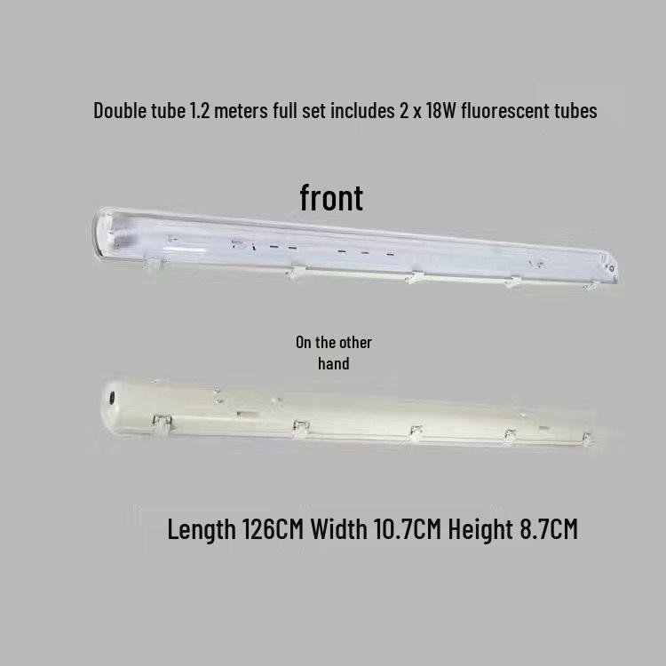 T8 Waterproof Double/Single LED Fluorescent Lamp Set, Dustproof & Explosion-Proof, Daylight Lamp Holder