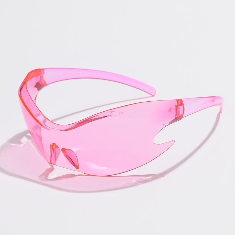 Luxury Brand Sports Punk Y2K Sunglasses UV400 Unisex One Piece Goggles for Cycling Hip Hop Shades