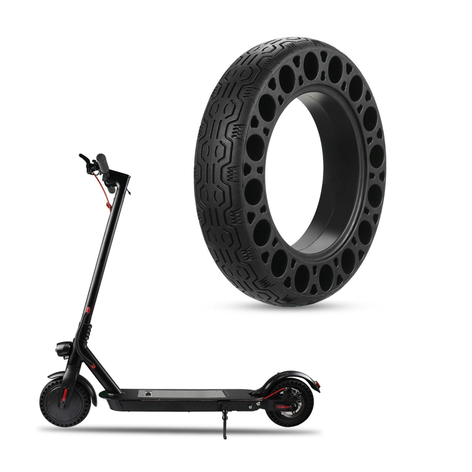 

60/70-6.5 Electric Scooter Solid Tire Rubber Front/Rear Tires Replacement for Ninebot Max G30 Electric Scooter A