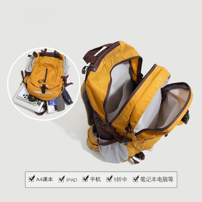 Mountaineering bag Large capacity travel bag Backpack Women's outdoor sports Hiking light travel backpack Men's school bag