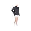 Nike Giacca da Donna con Zip sul Collo e Maniche Lunghe, Logo, Nero FZ4853-010