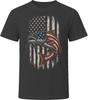 USA Flag Catfish Fisherman T-Shirt