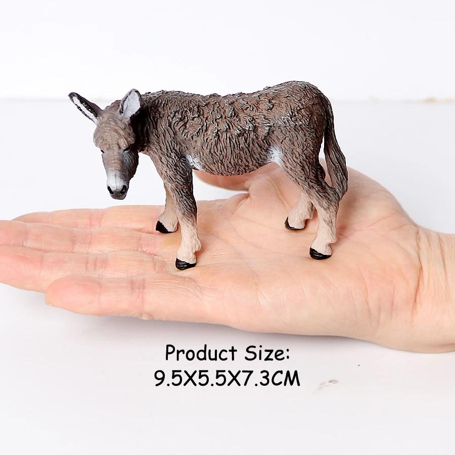 Modellino Asino Animali Giocattolo Figure Animali della Fattoria Action Figure Anime Regali per Bambini Giocattoli per Bambini Giochi Decorazioni Natalizie