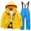 Boys' and Girls' Waterproof Ski Suit - Thick, Warm Snow Gear Set for Children