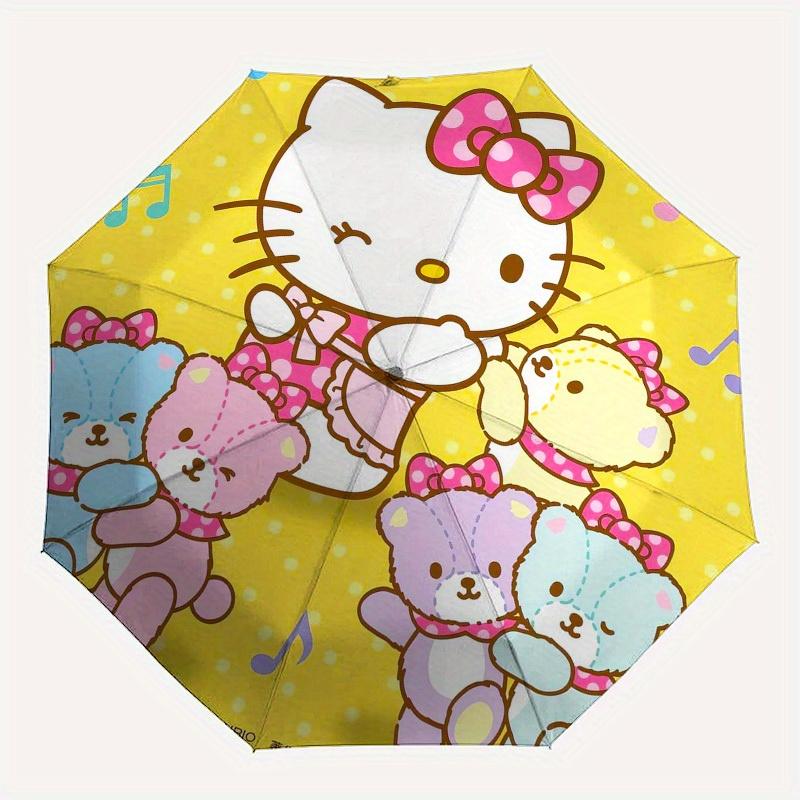1pc Hello Kitty and Friends Singing Umbrella with Plastic Handle,Suitable for All Seasons Home Travel Outdoor UmbrellaSanlio372