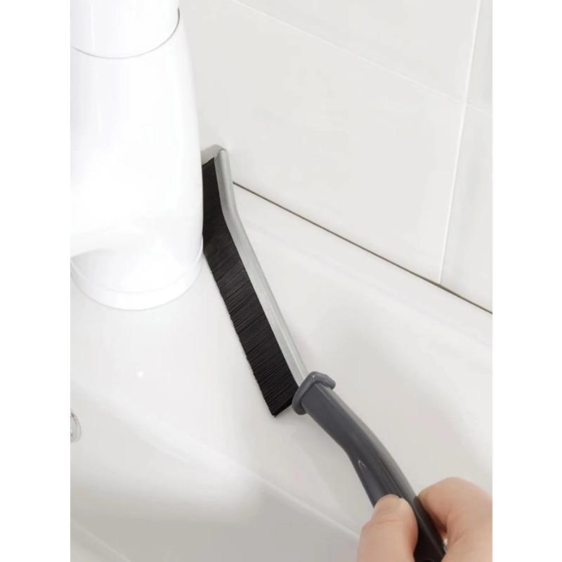 1/4 Pack Crevice Brush Multi-Functional Hard-Bristled Long Toilet Cleaning Artifact Dead Corner Toilet Bathroom Long-Handled Groove Kitchen Shoe Brush