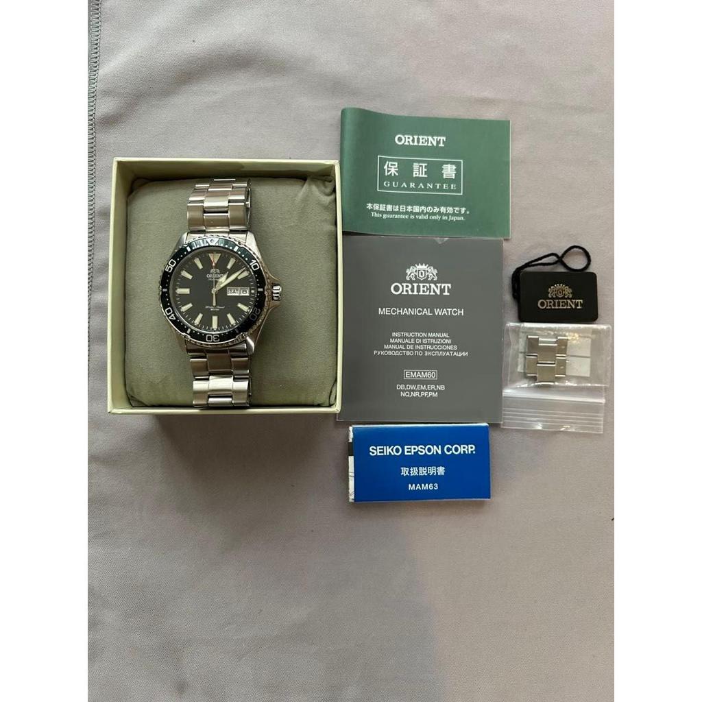 Used Orient Mako Kamasu Dark Green Dial Beautiful Condition