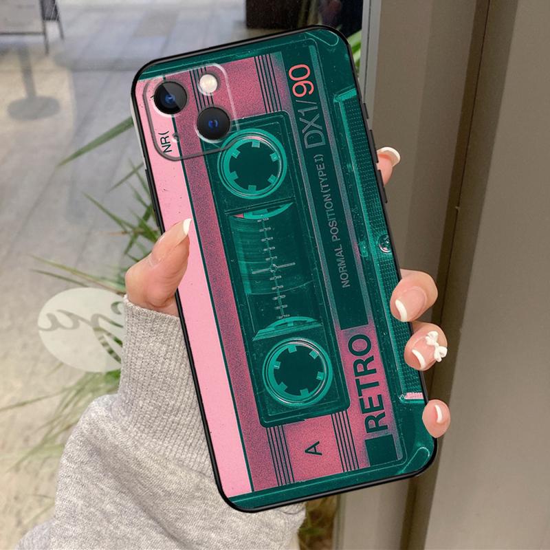 Retro VHS Tape Case For iPhone 17 Pro Max 15 14 13 12 11 16 Pro Max Plus 12 13 Mini 16e 17 Air Back Cover