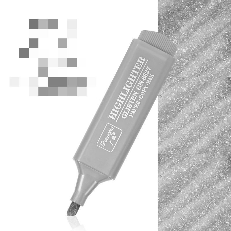 Haile 8ks/sada metalických zvýrazňovačů Morandi zlatý prášek třpytivý zvýrazňovač markery pro poznámky deník graffiti pero papírnictví