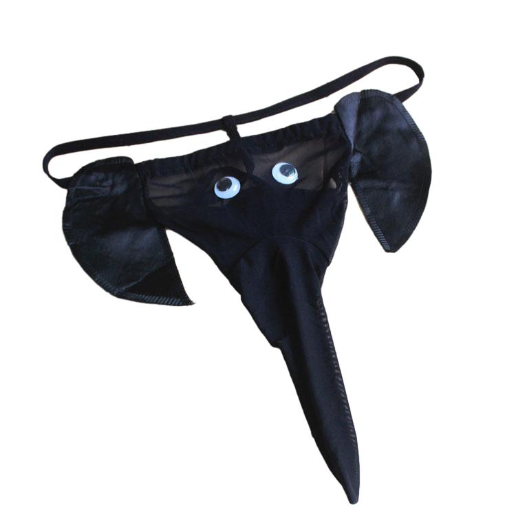 Men's Cartoon Sexy Thong Sexy Underwear Elephant Trunk Jockstrap Breifs
