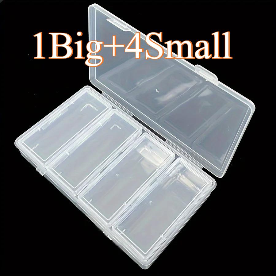 Storage Box with 4 Small Storage Boxes, Transparent Storage Box - with Detachable Compartments, Can Store Sewing Supplies